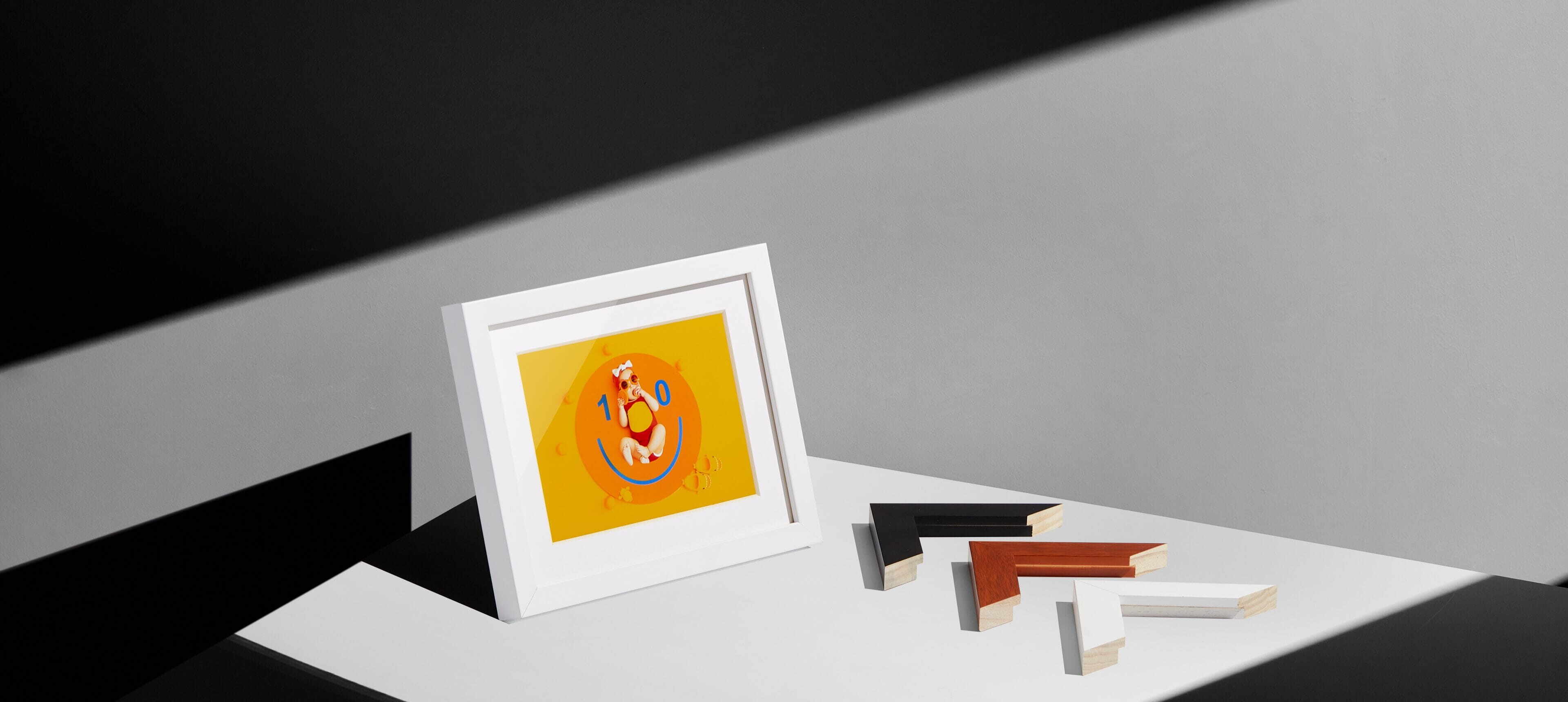 精选实木简约风格框条，环保无异味